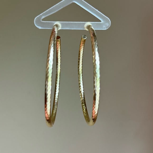 Melinda Maria Jewelry - Melinda Maria Diamond Cut 3” Hoops